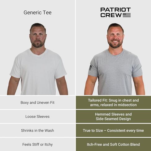 Men's Red, White, and Blue Fresh T-Shirt, American Classic Tee, USA & Freedom Style Shirt in Kuwait