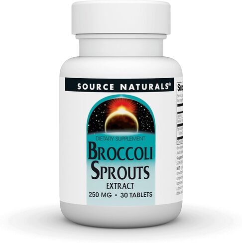 Source Naturals Broccoli Sprouts Extract, Provides 2,000 mcg of Sulforaphane per Serving, 250 mg - 60 Tablets in Saudi Arabia
