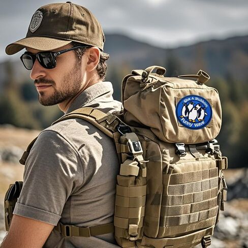 It's Called Trash Can Hook and Loop Patch, Funny Tactical Embroidered Patches, Cute Animal Cat Morale Patch, DIY Applique Accessories for Backpacks, Dog Harnesses, Army Vests, Gym Bags, Hats, Helmets in Kuwait