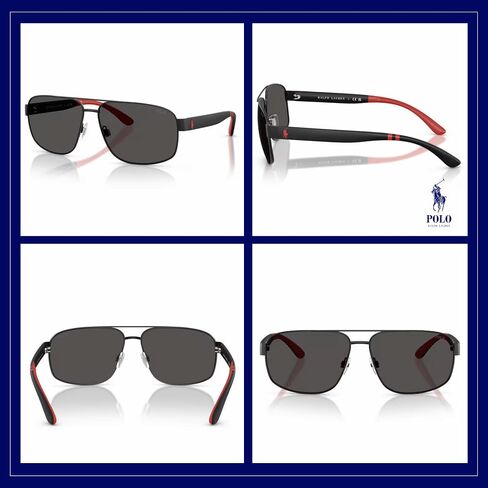Polo Ralph Lauren PH3112 نظارة شمسية طيار للرجال+ حزمة مع طقم المصمم Iwear in Saudi Arabia