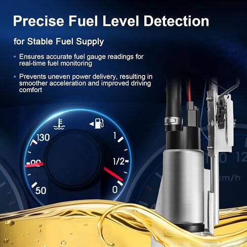 Electric Fuel Pump Assembly Compatible with 1988 1989 1990 1991 1992 1993 1994 1995 Chevy GMC C1500 C2500 C3500 K1500 K2500 K3500 Pickups (4.3L 5.0L 5.7L 7.4L), Replaces E3621S in Saudi Arabia