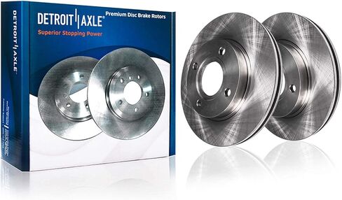 Detroit Axle - Brake Kit for 1993-1997 Toyota Corolla Geo Prizm Front Disc Brake Rotors Ceramic Brakes Pads 1994 1995 1996 Replacement Rear Brake Drums Brake Shoes in Saudi Arabia