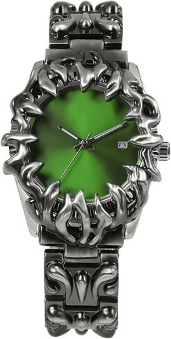 BARAMON Watch for Men Retro Fashion Vintage Wristwatch Casual Gothic Steampunk Quartz Analog Hand Watches Hip Hop Cool Alien Y2K Male Clock in Saudi Arabia