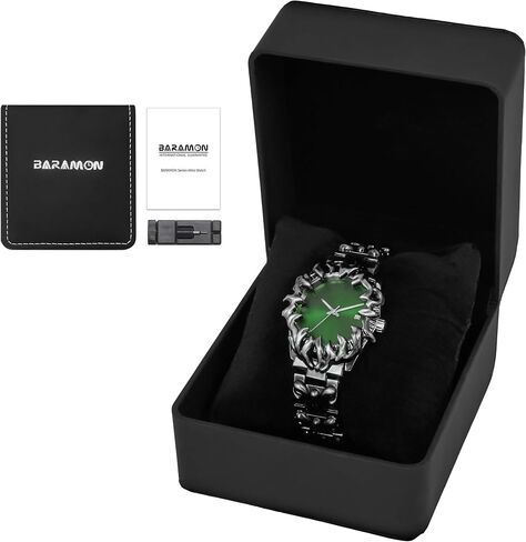 BARAMON Watch for Men Retro Fashion Vintage Wristwatch Casual Gothic Steampunk Quartz Analog Hand Watches Hip Hop Cool Alien Y2K Male Clock in Saudi Arabia