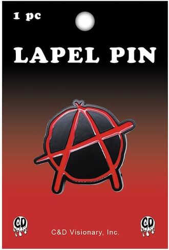 Anarchy Symbol Metal Lapel Pin in Saudi Arabia