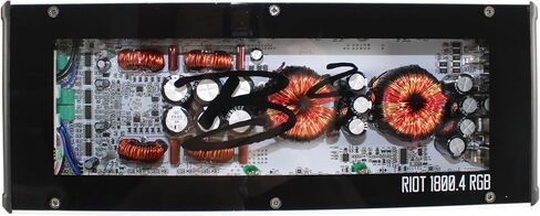 RIOT Series 2500W 1-Ohm Class D Monoblock Amplifier w/RGB LED Lights in Kuwait