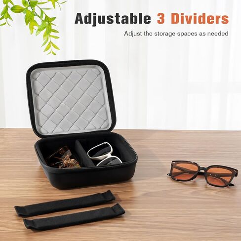 Procase Hard Shell Travel Sunglasses Organizer ، حقيبة نظارات متعددة محمولة للسفر in Kuwait