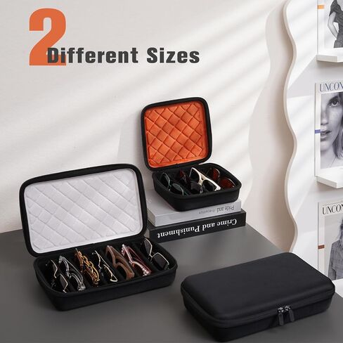 Procase Hard Shell Travel Sunglasses Organizer ، حقيبة نظارات متعددة محمولة للسفر in Kuwait