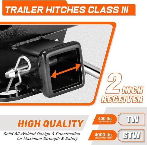 PM PERFORMOTOR Rear Class 3 Trailer Hitch 2" Receiver Compatible with 2021-2025 Ford Bronco, Black in Saudi Arabia