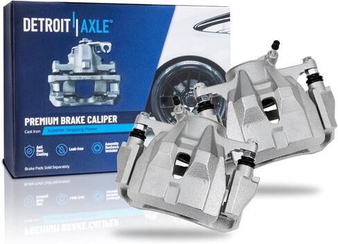 Detroit Axle - Front 2PC الفرامل الفرجار ل Toyota Corolla Matrix Scion XD Pontiac Vibe ، 2 الفرجار الفرامل قرص مع استبدال شريان in Saudi Arabia