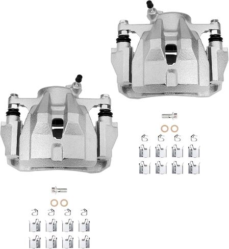 Detroit Axle - Front 2PC الفرامل الفرجار ل Toyota Corolla Matrix Scion XD Pontiac Vibe ، 2 الفرجار الفرامل قرص مع استبدال شريان in Saudi Arabia
