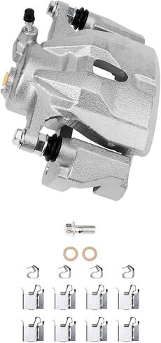 Detroit Axle - Front 2PC الفرامل الفرجار ل Toyota Corolla Matrix Scion XD Pontiac Vibe ، 2 الفرجار الفرامل قرص مع استبدال شريان in Saudi Arabia