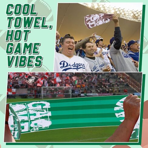12 Pcs Baseball Game Day Accessories Football Cooling Towels Ball Team Gift Microfiber Basketball Breathable Chilly Towel 35"x15" Sports Soft Ice Towel for Coach Training(Baseball) in Kuwait