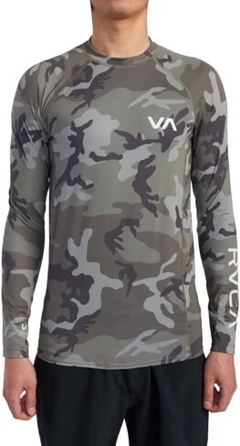 RVCA Men's RVCA L/S Rashguard Camo Medium in Saudi Arabia