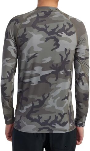 RVCA Men's RVCA L/S Rashguard Camo Medium in Saudi Arabia