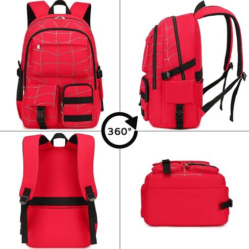 حقيبة ظهر للمدرسة للأولاد الأطفال على ظهر لعبة Backpack Propag Poys Boys Boys for Teens (Red) in Saudi Arabia