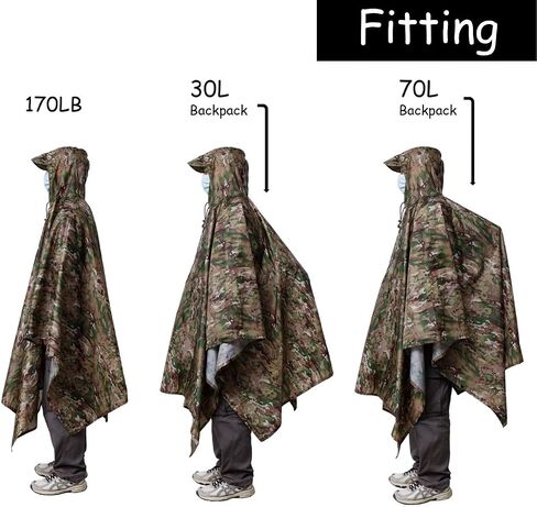 بالإضافة إلى الحجم ، معطف المطر الكبار مع غطاء محرك السيارة ، ومقاوم للماء Camo Poncho ، و Army Poncho للتخييم ، والمشي لمسافات طويلة ، وصيد الأسماك ، والسفر والهواء الطلق. in Kuwait