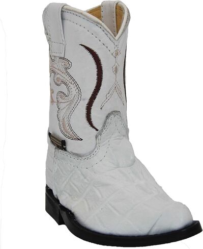 Kids Cowboy Boots Toddlers Western Crocodile Alligator Print Snip Toe Boot in Saudi Arabia