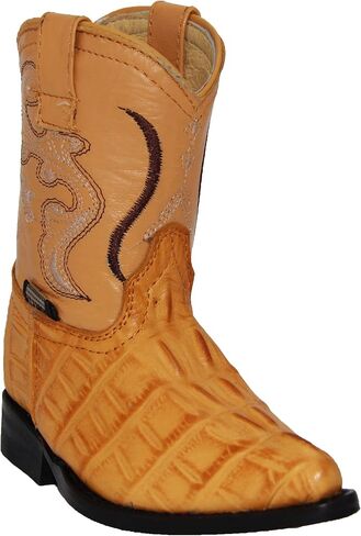Kids Cowboy Boots Toddlers Western Crocodile Alligator Print Snip Toe Boot in Saudi Arabia
