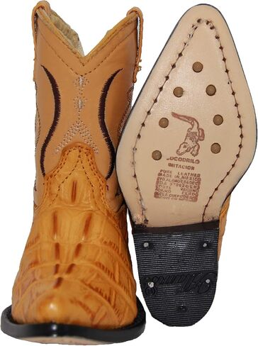 Kids Cowboy Boots Toddlers Western Crocodile Alligator Print Snip Toe Boot in Saudi Arabia