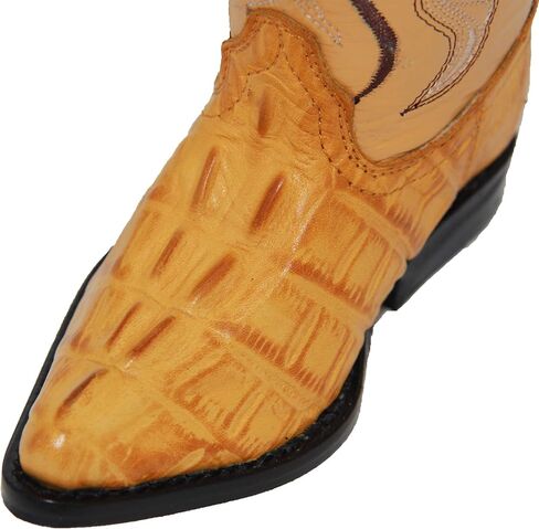 Kids Cowboy Boots Toddlers Western Crocodile Alligator Print Snip Toe Boot in Saudi Arabia