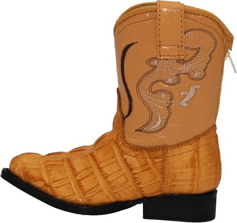 Kids Cowboy Boots Toddlers Western Crocodile Alligator Print Snip Toe Boot in Saudi Arabia