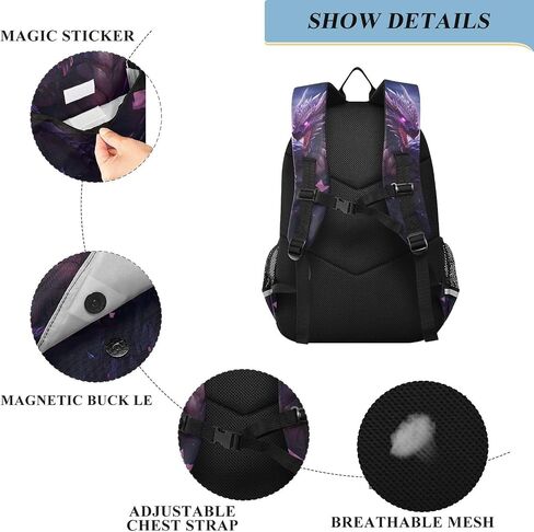 Forest Animals Backpack for Boys Girls Kids Elementary Middle School Bag Laptop Backpack Travel Rucksack in Saudi Arabia