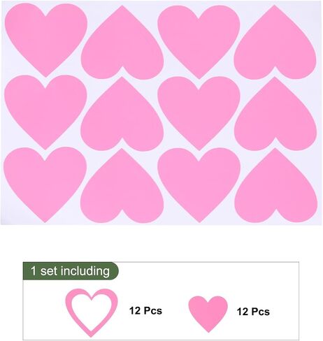 MECCANIXITY Glow in The Dark Heart Decals Decor Green Wall Stickers for Ceiling Bedroom Bedding Room 1 Set in Saudi Arabia