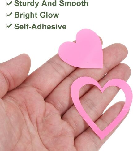 MECCANIXITY Glow in The Dark Heart Decals Decor Green Wall Stickers for Ceiling Bedroom Bedding Room 1 Set in Saudi Arabia