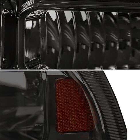 SPEC-D TUNING 1Pc Chrome Clear Led Headlights Compatible with 1999-2004 Ford F250 F350 F450 Super Duty, 2000-2004 Ford Excursion, L+R Pair Head Light Lamp Assembly in Saudi Arabia