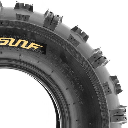 Sunf 19x7-8 18x9.5-8 خفيفة الوزن ATV utv knobby إطار 6 PR A015-حزمة أسود in Saudi Arabia