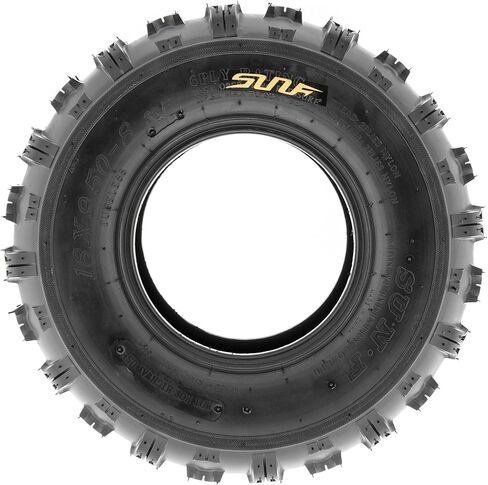 Sunf 19x7-8 18x9.5-8 خفيفة الوزن ATV utv knobby إطار 6 PR A015-حزمة أسود in Saudi Arabia