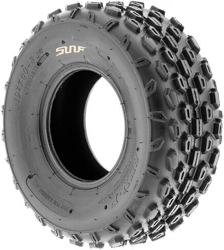 Sunf 19x7-8 18x9.5-8 خفيفة الوزن ATV utv knobby إطار 6 PR A015-حزمة أسود in Saudi Arabia