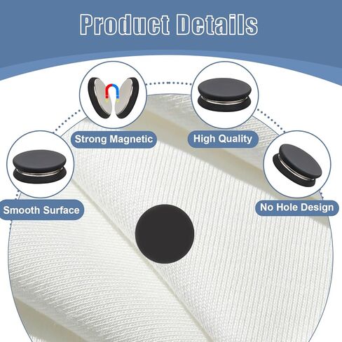 8Pcs Hijab Magnetic Pins, Multi-Purpose Strong Magnets Hijab Pins, Pinless Scarf Magnetic Pin, Colorful Brooch Small Magnetic Scarf Clasp for Women Clothes Hijabs Scarves(Matte) in Kuwait