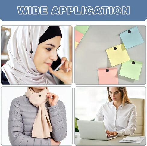 8Pcs Hijab Magnetic Pins, Multi-Purpose Strong Magnets Hijab Pins, Pinless Scarf Magnetic Pin, Colorful Brooch Small Magnetic Scarf Clasp for Women Clothes Hijabs Scarves(Matte) in Kuwait