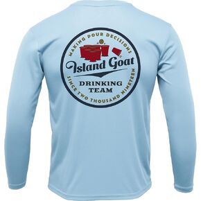 Pour Decisions | UPF 50+ Crew Neck Sun Shirt in Saudi Arabia