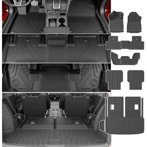 حصيرة الأرضية متوافقة مع 2022-2025 Acura MDX Cargo Mat Planer Liner Backrest Trunk Mat Planer Planer for 2022-2025 Acura MDX Accessories in Kuwait