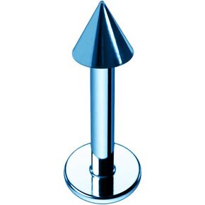 أنودس G23 Grade Titanium 14 Gauge Lip Labret مع مخروط - Tragus Bar Piercing - Helix ، Cartilage Labret Stud - Tragus Percing Jewelry in Kuwait