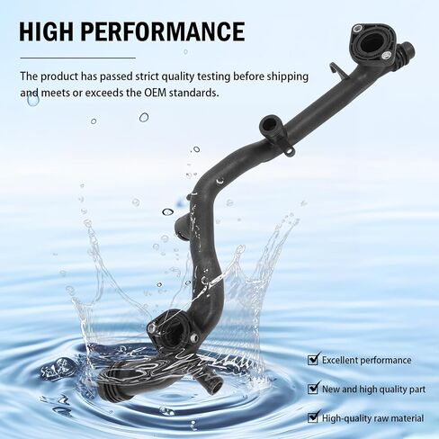 Engine Coolant Radiator Pipe Water Hose for S4 S5 Q7 3.0T 2008-2012 Touareg 2013-2018 06E121045Q 06E121045AE 06E121045BA 06E121045BD Radiator Coolant Y-Pipe in Saudi Arabia