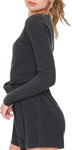 Forever 21 Women's Self-tie Belted Surplice Romper in Kuwait