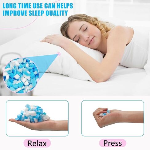 Bean Bag Filler, Blue & Yellow Shredded Memory Foam, Bean Bag Stuffing for Easy Pillow, Mattress Grade Replacement Filling for Dolls, Dog Beds and Pillows (Blue & Yellow,1 LB) in Saudi Arabia