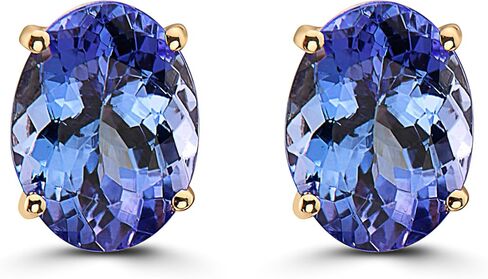 Le Vian Gemstone Oval شكل أقراط للنساء | أزرار الذهب 14K لها في إعداد الشق الكلاسيكي | أقراط أنيقة تدفع إلى الوراء in Saudi Arabia