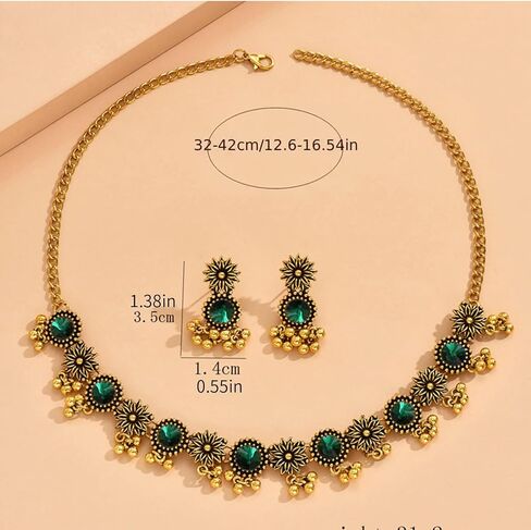 Frodete Indian Jewelry Sets for Women Indian Jhumka Earrings Bollywood Earrings Vintage Boho Wedding Jewelry in Saudi Arabia