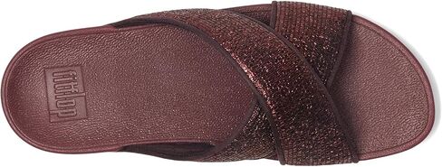 FITFLOP للسيدات LULU-STRELLED-SHIMMER CROSS SLIDES WEDGE SANDAL in Kuwait