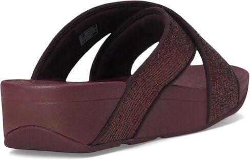 FITFLOP للسيدات LULU-STRELLED-SHIMMER CROSS SLIDES WEDGE SANDAL in Kuwait