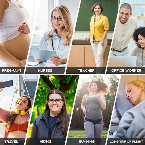 جوارب ضغط Levsox Plus للنساء للنساء عجل عجل كبير جدًا 15-20 مم زئبق جورب مرتفع للممرضات السفر الحوامل in Kuwait