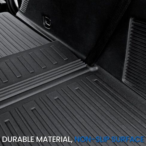 حصيرة مسند حصيرة البضائع لعام 2018-2024 فورد إكسبيديشن/لينكولن Navigator 7/8 مقعد (ليس من أجل MAX أو L Model) ، جميع الغطاء الخلفي لبطانة البضائع (حصيرة شحن+3RD ROW RACKREST) in Kuwait