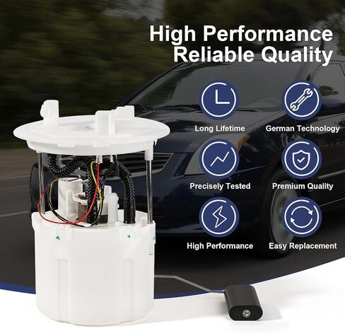 Electric Fuel Pump Module Assembly Compatible with 2007-2012 Nissan Sentra L4 2.0L 2.5L GAS Replace E8752M P76492M FG1958 VANBOL0157 with Sending Unit O-ring in Saudi Arabia