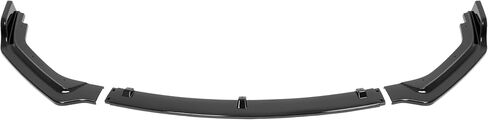 HECASA Front Bumper Lip Spoiler Compatible with 2018-2024 Infiniti Q50 Luxe/Base Models JDM Style, PP Plastic 3PC Style Under Chin Splitter Bumper Valance Diffuser Protector Air Dams - Gloss Black in Saudi Arabia