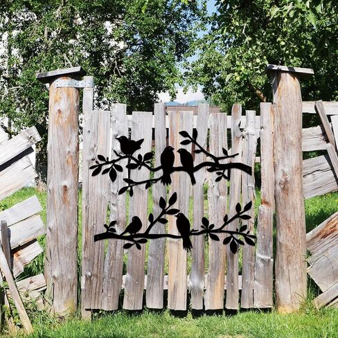 Estart Birds Metal Wall Decor ، 5 Pcs Black Birds Metal Wall Ret in Kuwait